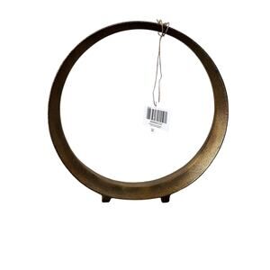 Ryandale Antique Brass-tone Modern Contemporary Design Sculpture 13" x 13"